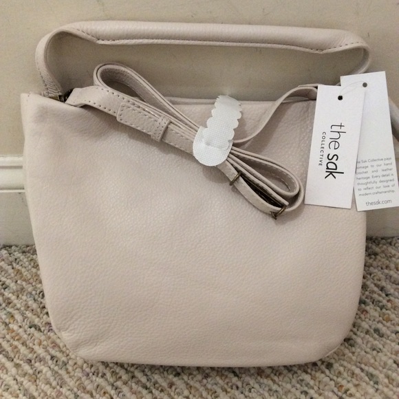 🆕 The Sak pebbled leather off-white crossbody bag - Picture 4 of 8